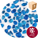 Glass Pea Gravel - Aqua Blue - 9124